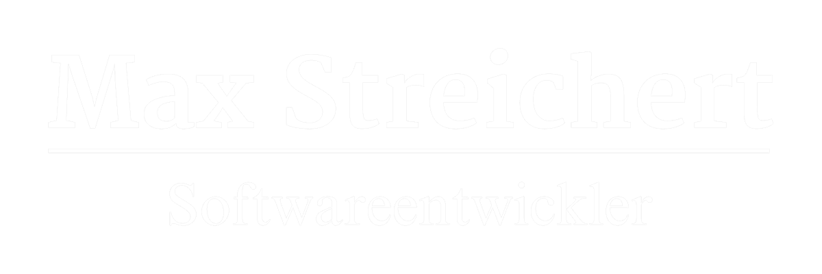 Max Streichert · Entwickler